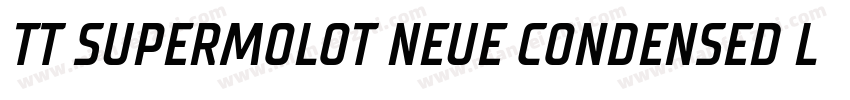 TT SUPERMOLOT NEUE CONDENSED LIGHT字体转换